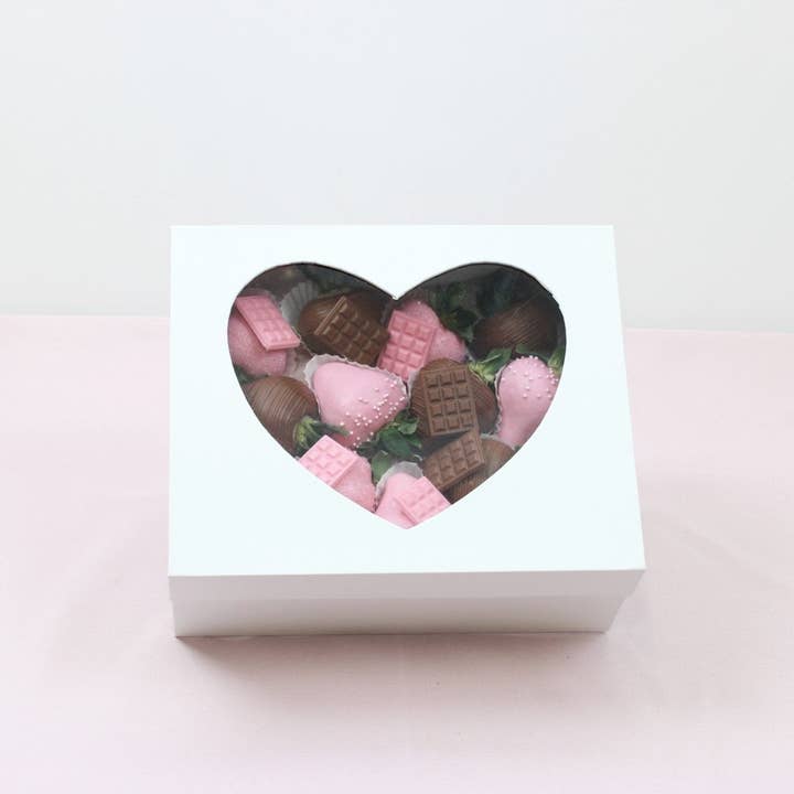 Elegant Design Supply - Wholesale Gift Box - Square Magentic Heart Flower Gift Box9