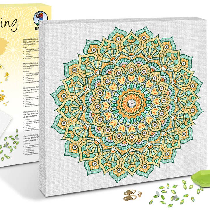 URSUS® / Buntpapierfabrik Ludwig Bähr GmbH & Co. KG - Wholesale DIY Craft Kit - Diamond Painting Mandala Set 71