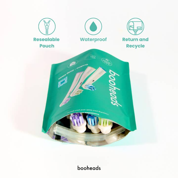 booheads - Wholesale Toothbrush - Oraboo - Biodegradable Electric Toothbrush Heads Compatible with OralB*