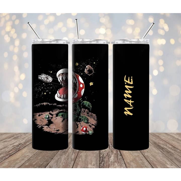Mario Flytrap 20 oz Tumbler for wholesale by Lillypad Creations