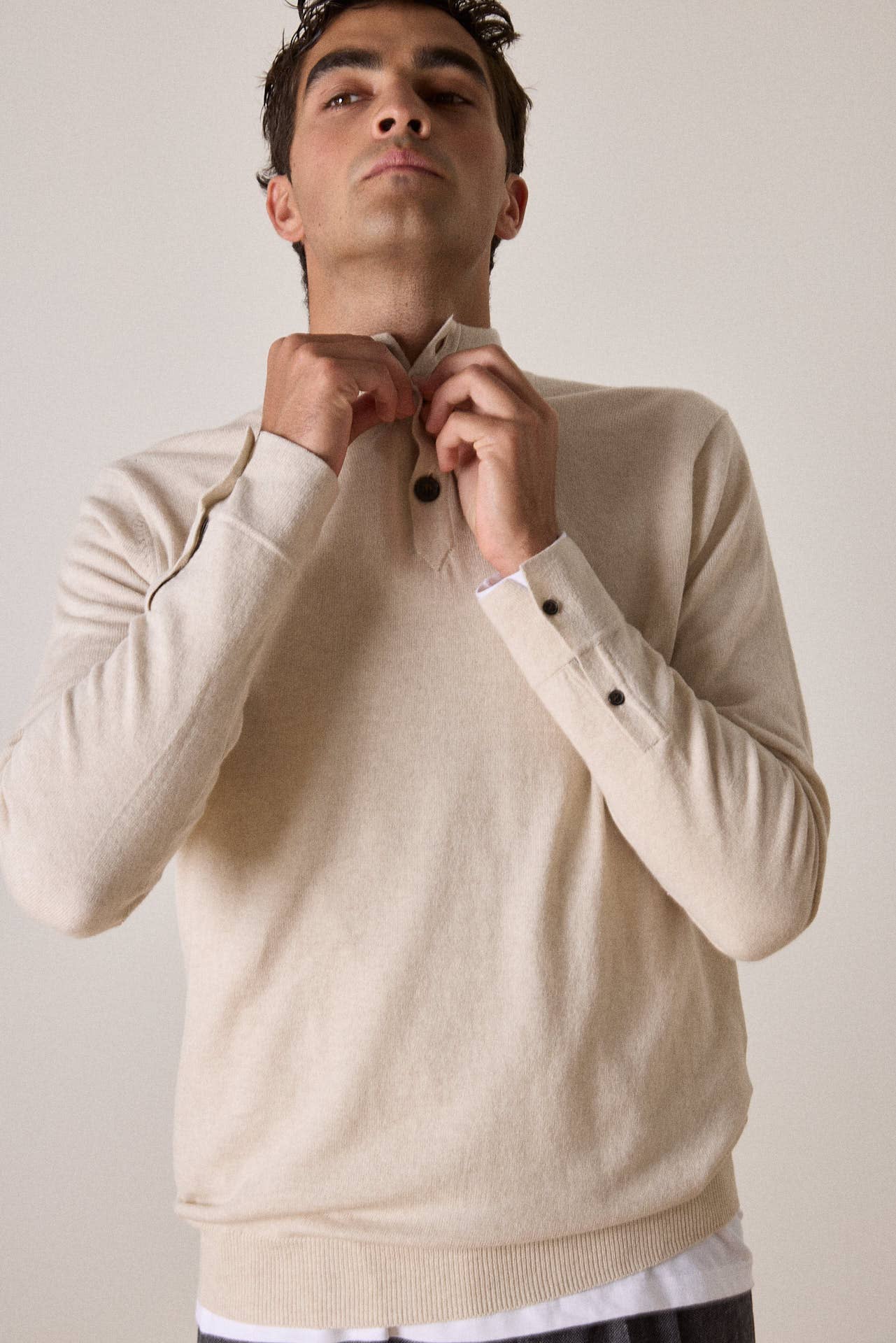 JAQK - Wholesale Knit Sweater - Men's - One Milk merino wool sweater1