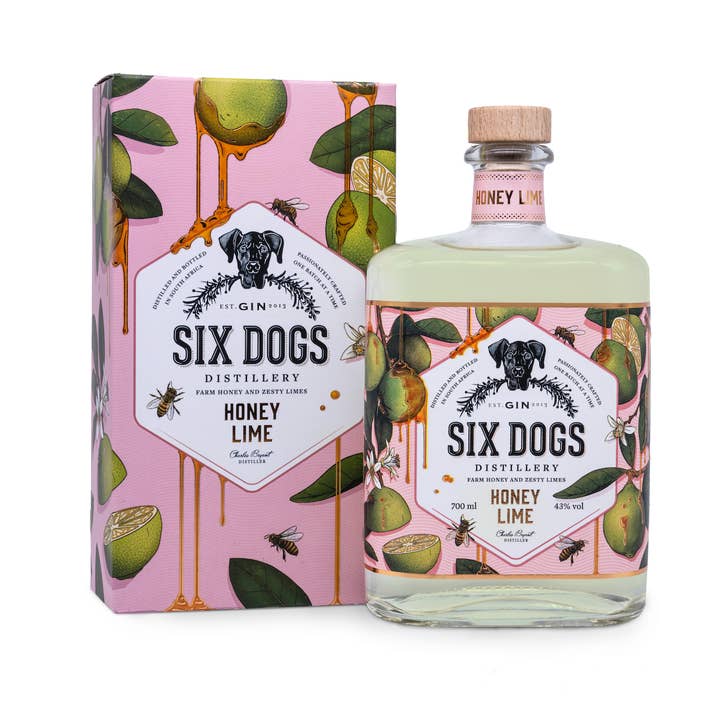 Gin Miel Lime Six Dogs | 100% naturel | Afrique du Sud et autres tendances Résultats pour bière africaine en vente B2B. Retours gratuits et paiement à 60 jours sur Faire sur Faire.