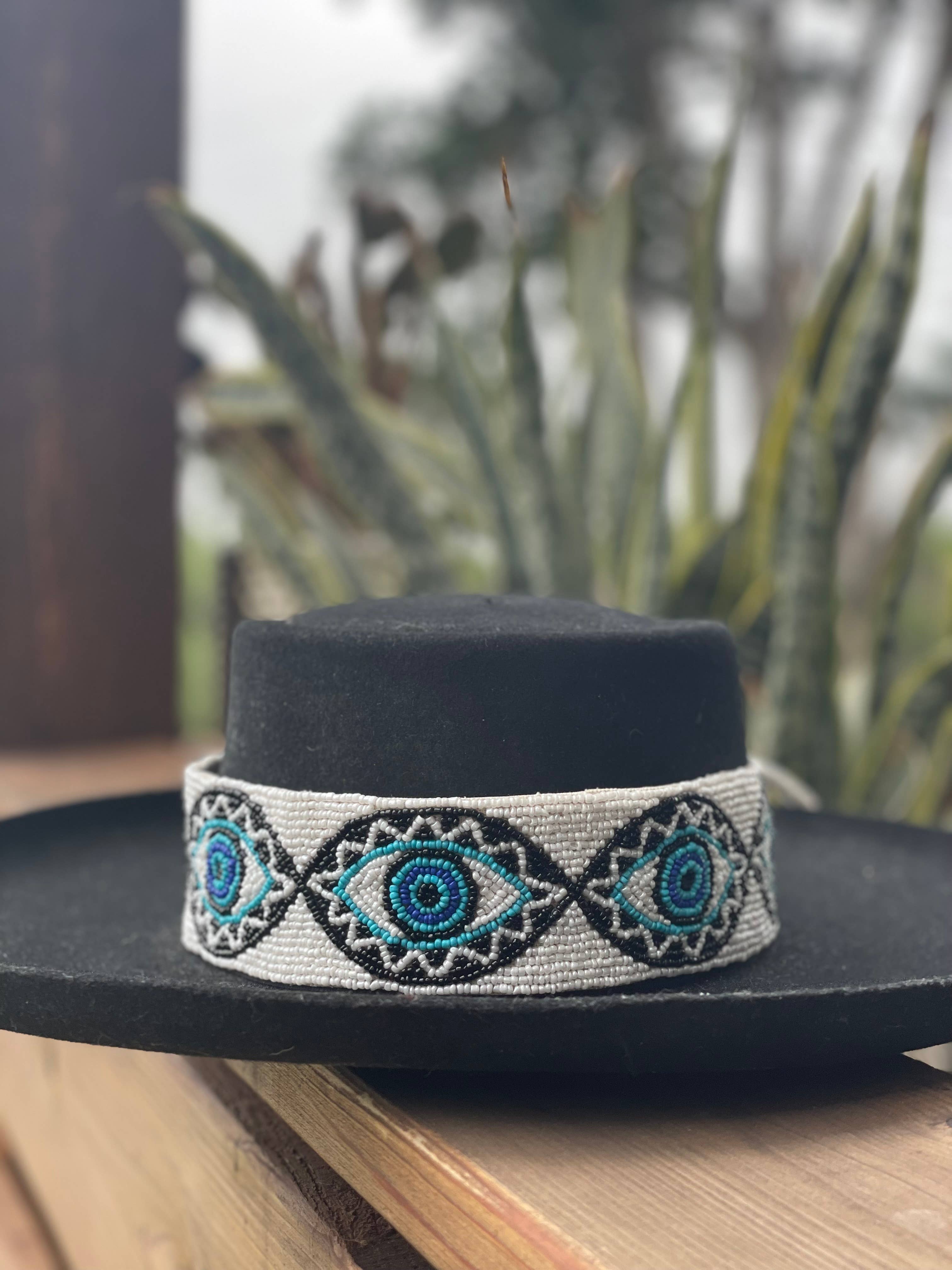 Pink and Silver - Vendita all'ingrosso Cintura - Donna - Cintura o cappello Evil Eye decorato a mano1