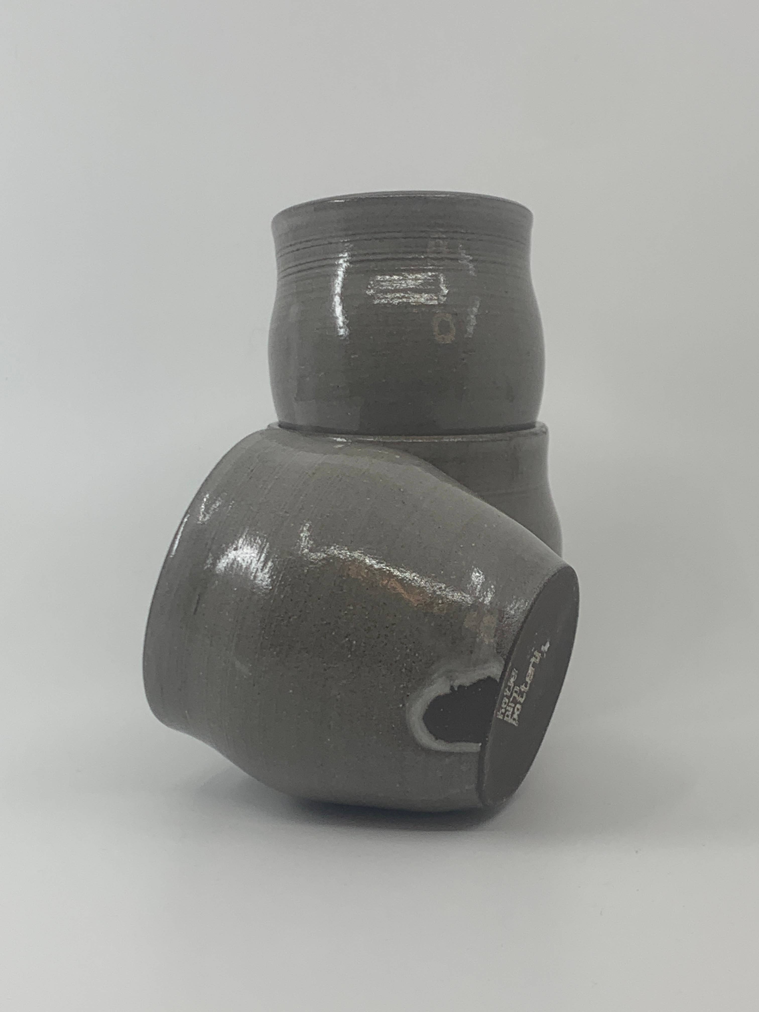 Katie Piro Pottery - Wholesale Drinking Glass/Cup - Handmade Little Sippers, Ghost White6