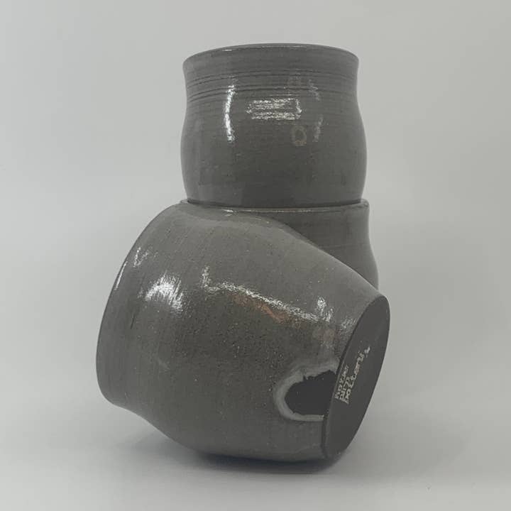 Katie Piro Pottery - Wholesale Drinking Glass/Cup - Handmade Little Sippers, Ghost White6