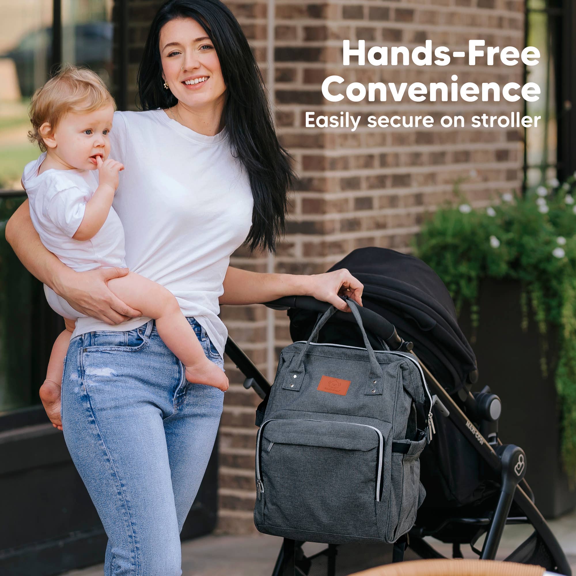 Mystic Gray Original Diaper Bag Backpack, Baby Bags with Changing Pad for wholesale on Faire5