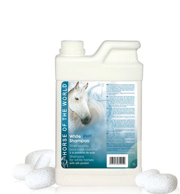 Horse of the world – Großhandel Conditioner/Fellpflege für Pferde – Weiße Perle0