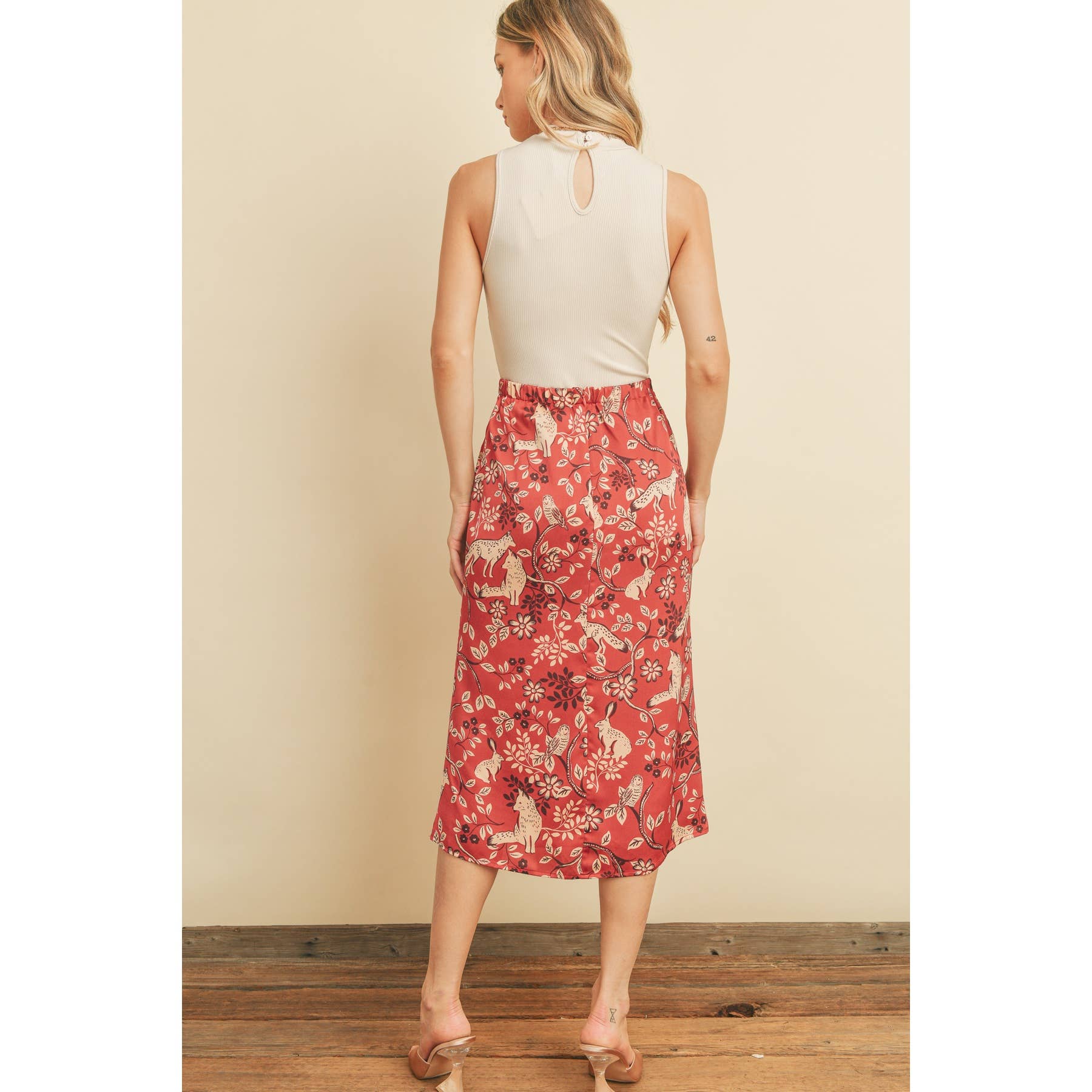 BRICK WOOD Just A Little Wild Midi Pencil Skirt for wholesale on Faire2