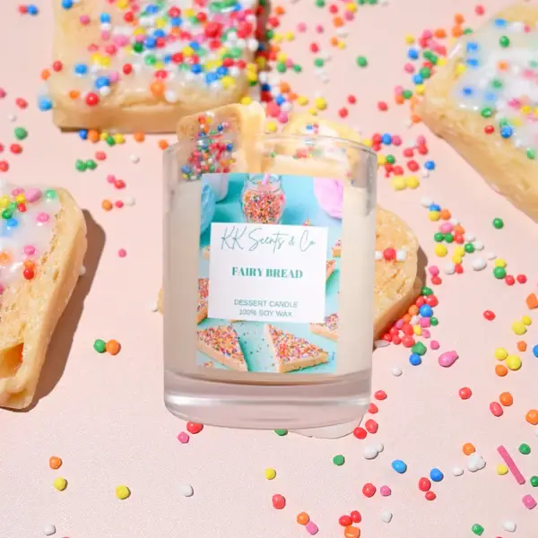 KK Scents & Co. - Wholesale Jar/filled candle - Fairy Bread Dessert Soy Candle0