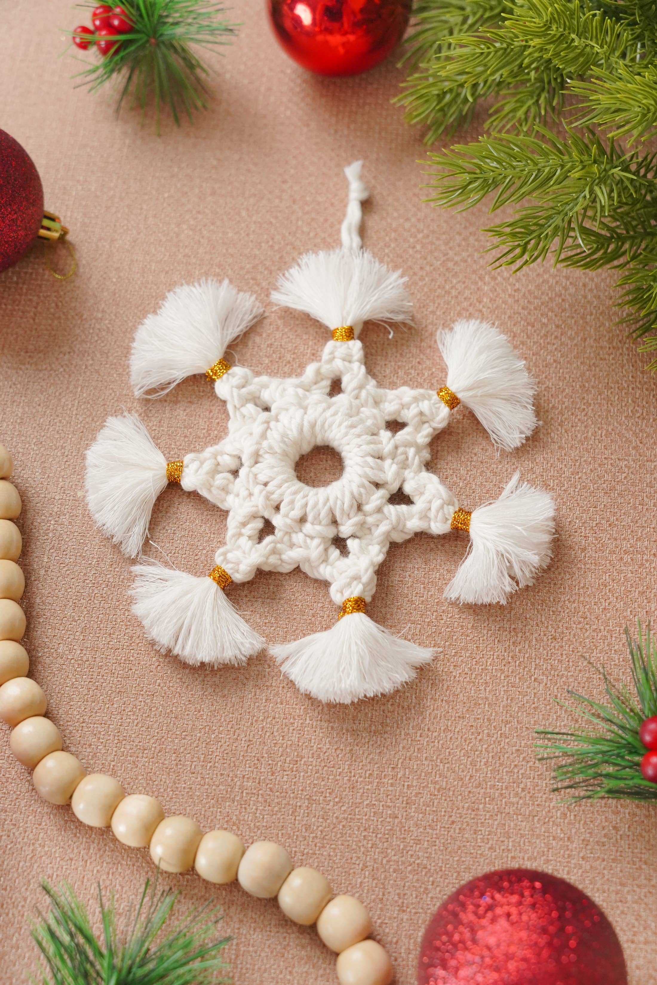 BeanDaikon - Wholesale Ornament Set - Christmas Snowflakes Ornament - X548
