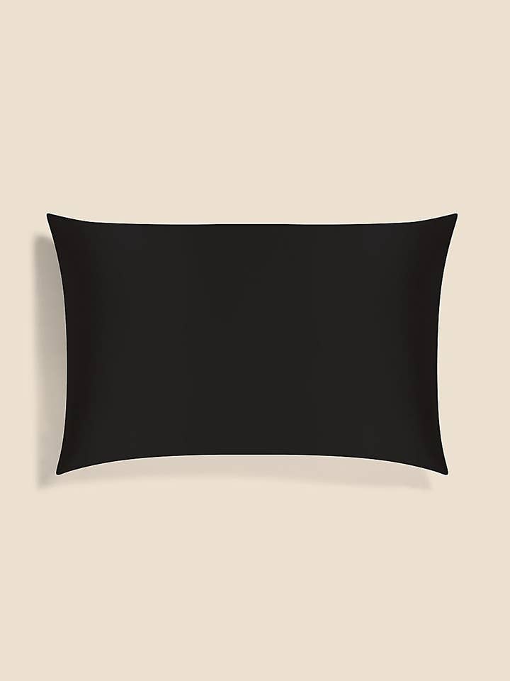 Pure Silk Luxury Pillowcase - Blissful Black for wholesale by Gingerlilly