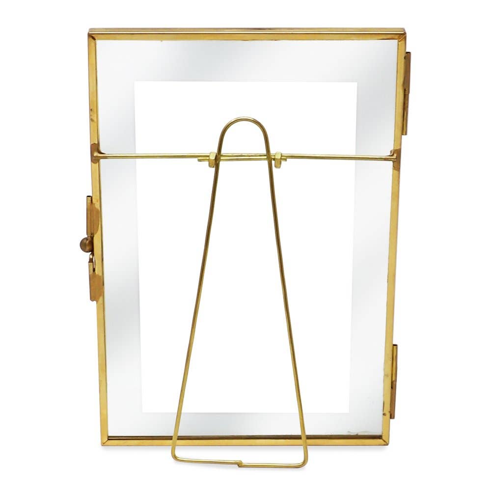 Isaac Jacobs International - Wholesale Picture Frame - Isaac Jacobs Metal Floating Photo Frame w/ Locket Bead Clasp6