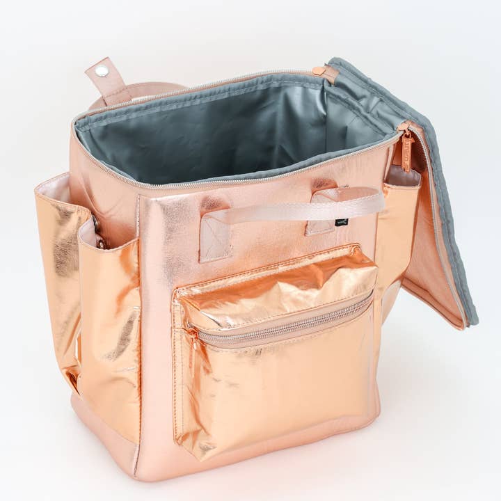 Fydelity - Wholesale Cooler/Cooler Bag - 91305: Chillout ClawCan 12Pak Fashion Cooler Bag- Rose Gold