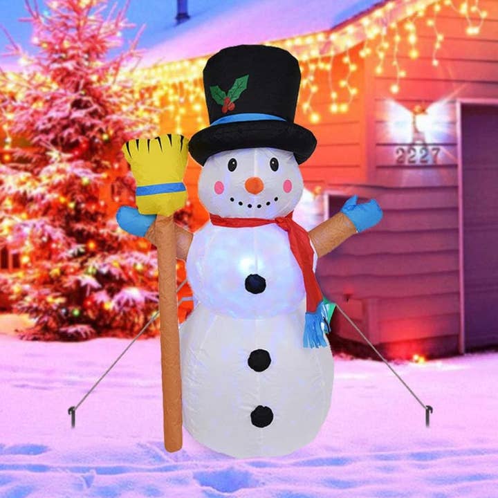 SugarQuoteMeNot LLC - Wholesale Christmas Decoration - Christmas Inflatables Collection: LED Jolly Snowman0
