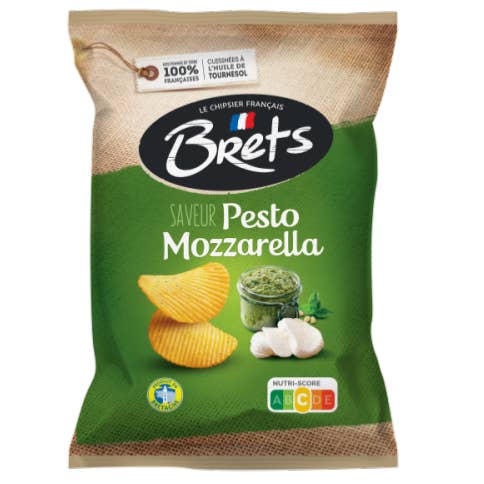 123bonbon – wholesale Crisps – Chips BRET'S French Pesto Mozzarella