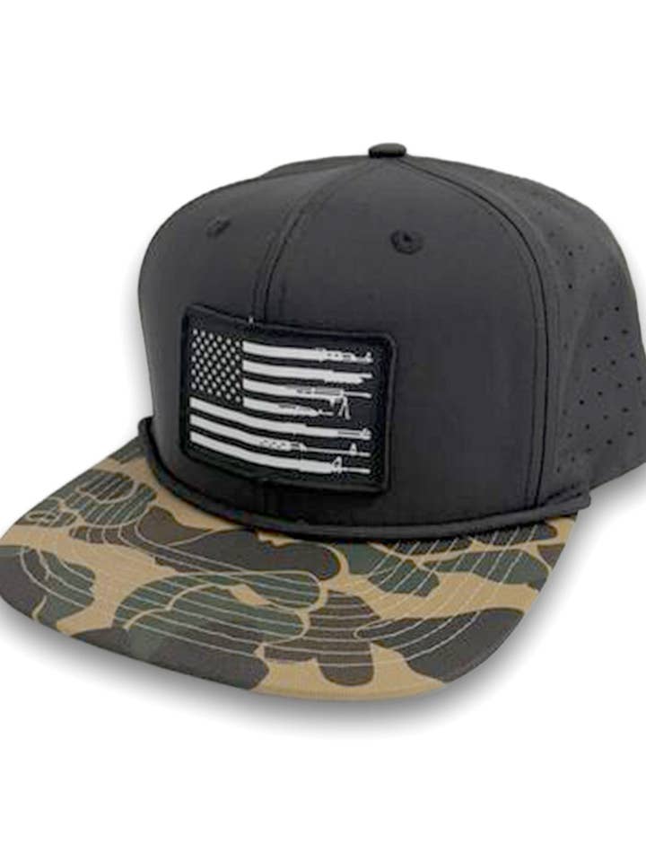 Firearm Flag Woven Patch Hat for wholesale by Shield Republic