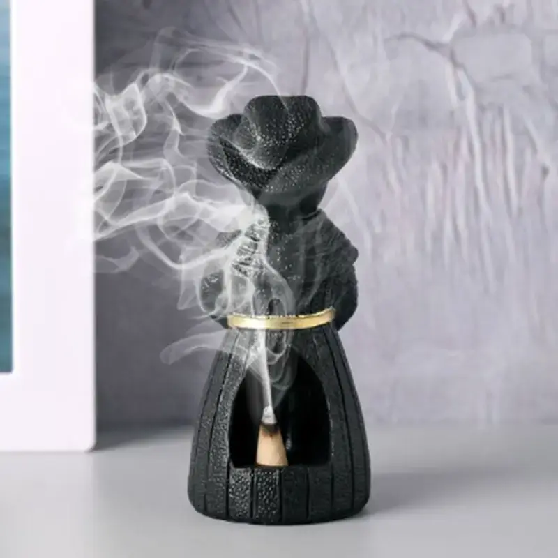 Magnifique Hearts - Wholesale Incense Holder - Dark Plague Doctor Raven Incense Burner – Halloween Decor3
