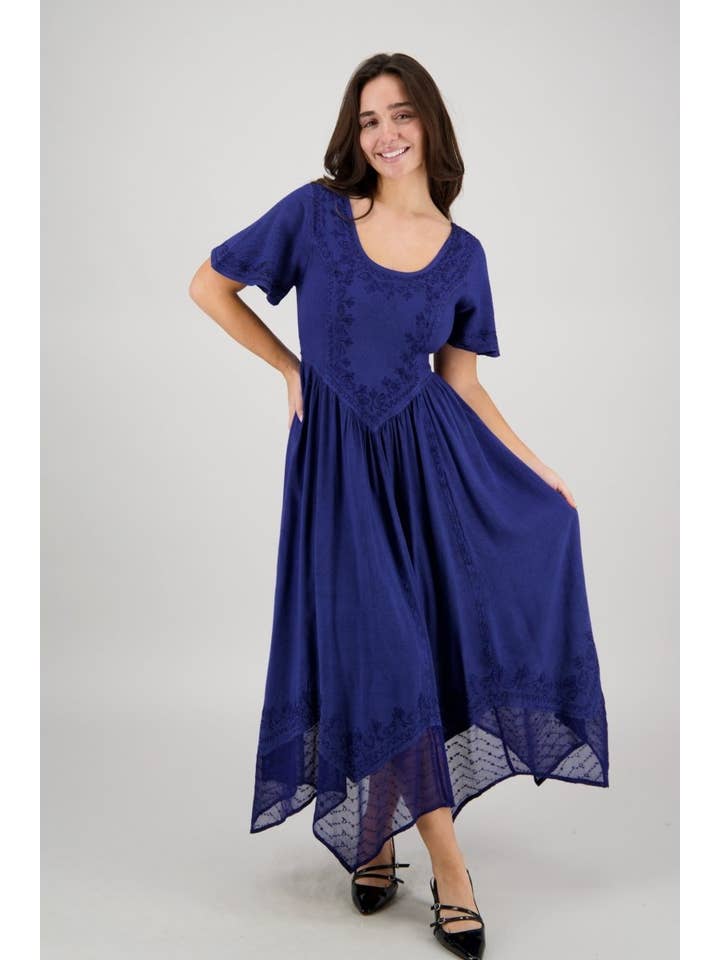 Advance Apparels - Wholesale Dress - Women's - Renaissance Flutter Sleeve Dress ADL-253271