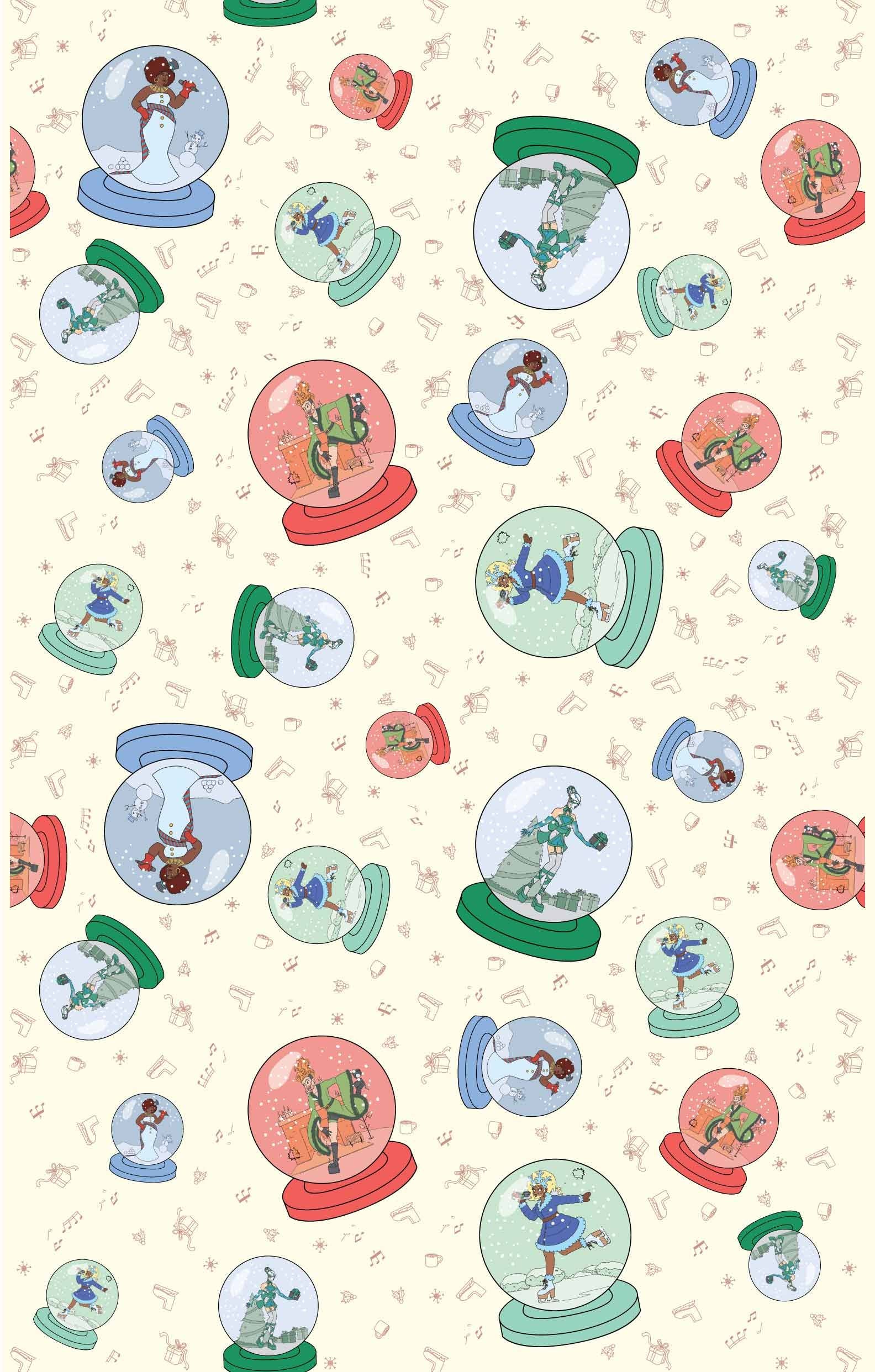 Giftiply - Wholesale Flat Wrap - Winter Royalty - Charity Eco-Friendly Wrapping Paper1