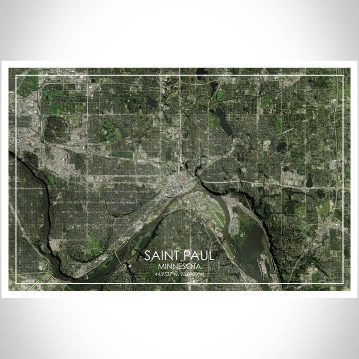 JACE.design - Wholesale Art Print - Saint Paul MN Map Print Satellite2