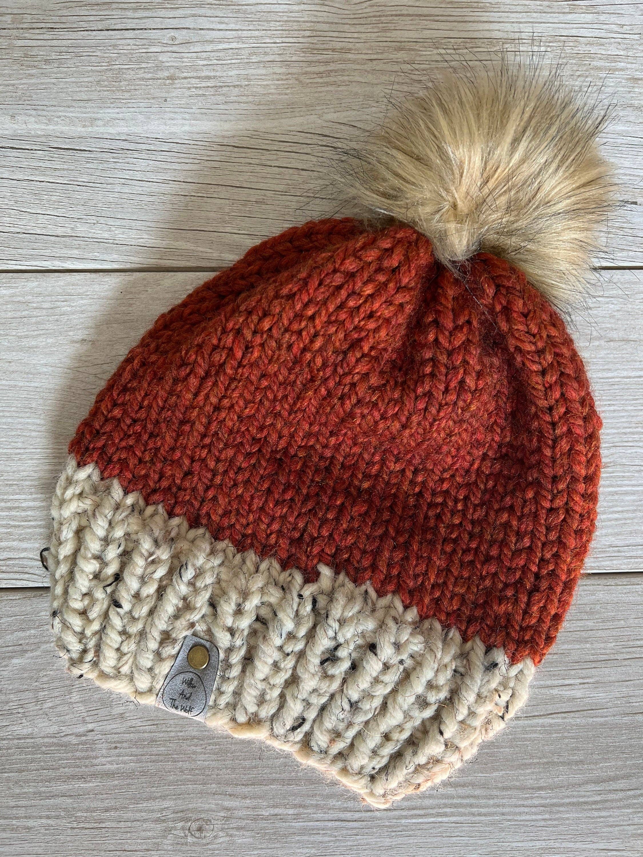 Willow And The Wolf Co - Wholesale Beanie - Women's - Pumpkin Spice Beanie. PSL. Women’s Knit Hat. Knitted Beanie.3