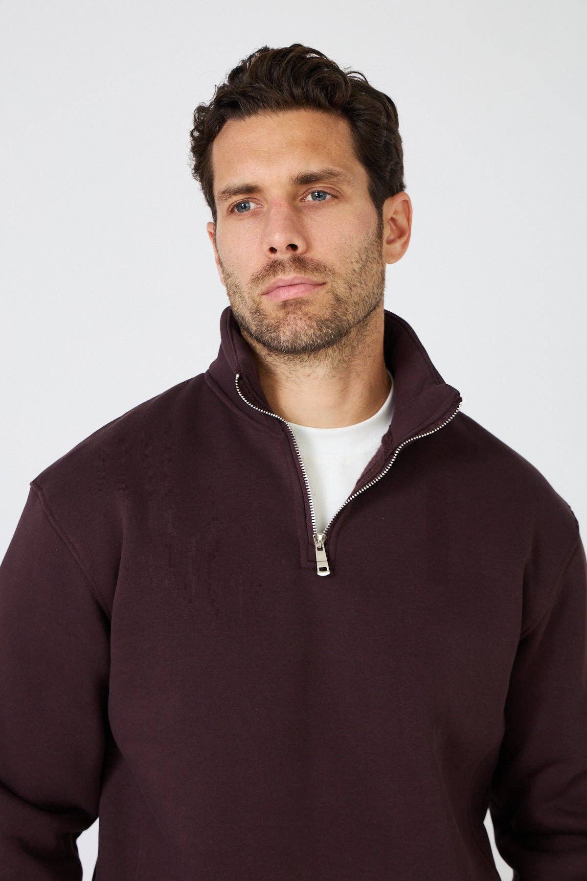 TOP MONDAY - Wholesale Tracksuit - Men's - Oversized Half-Zip Sweatshirt16