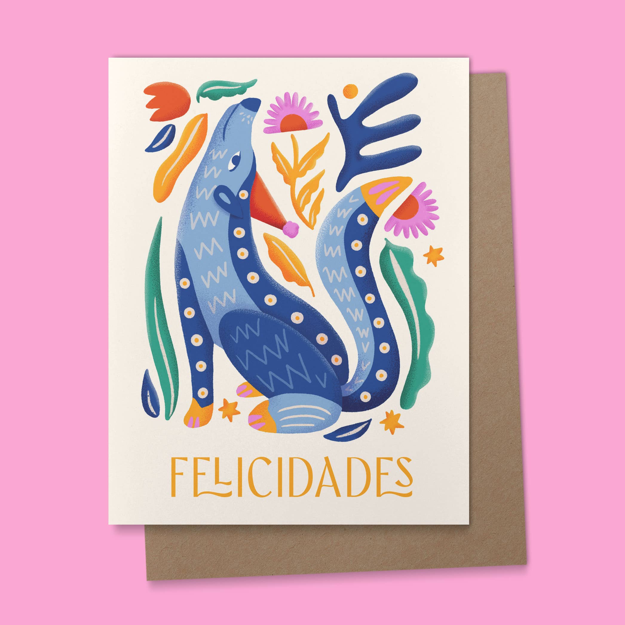 Ana Peake – wholesale Graduation card – Felicidades Alebrije Spanish Congratulations Card1