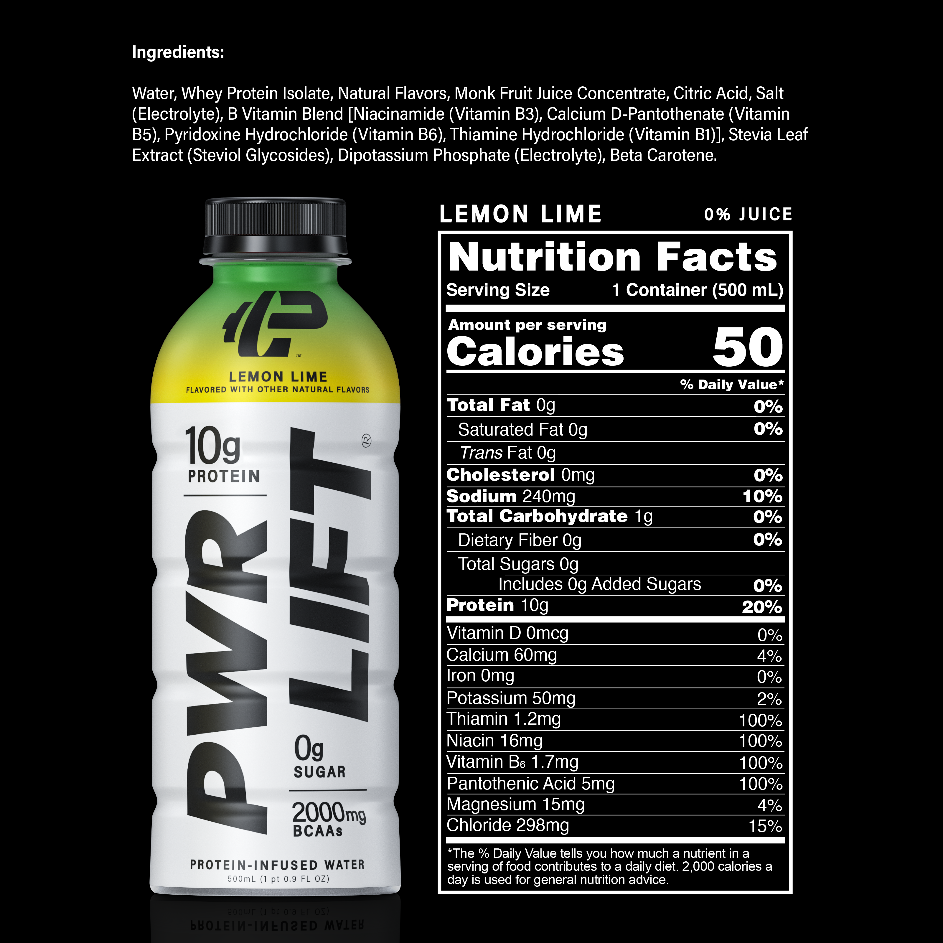 Vita Coco - Wholesale Sports/Energy Drink - Wholesale: PWR LIFT, Lemon Lime 16.9oz3
