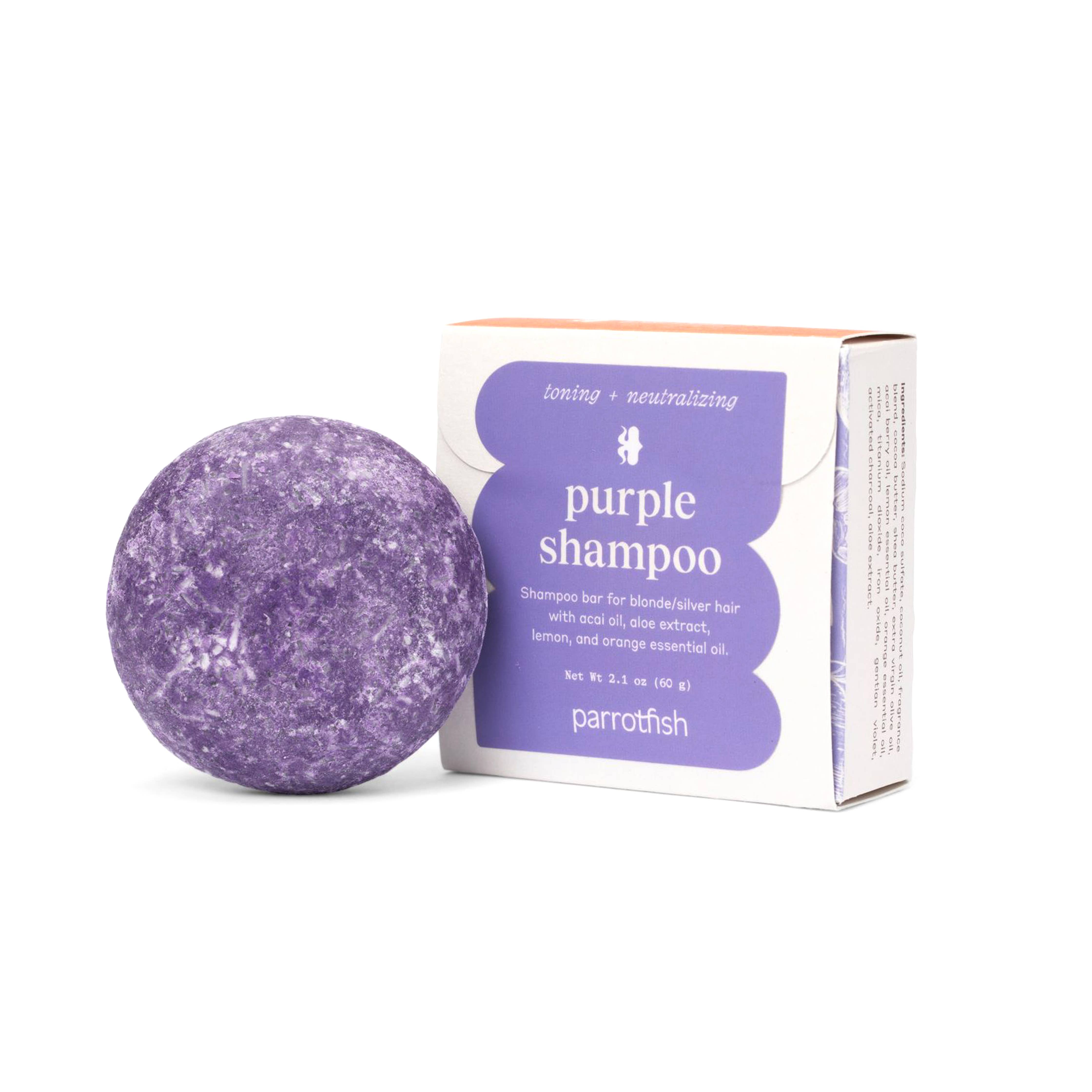 Parrotfish - Wholesale Shampoo Puck/Solid Shampoo - purple shampoo bar
