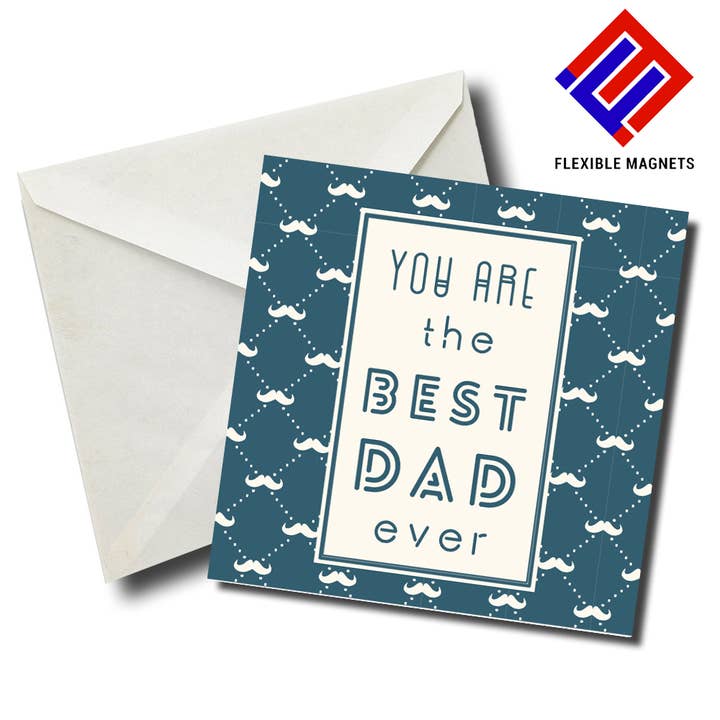 Tu es le meilleur papa de tous les temps ! - Aimant de devis pour réfrigérateur. pour la vente par Flexible Magnets