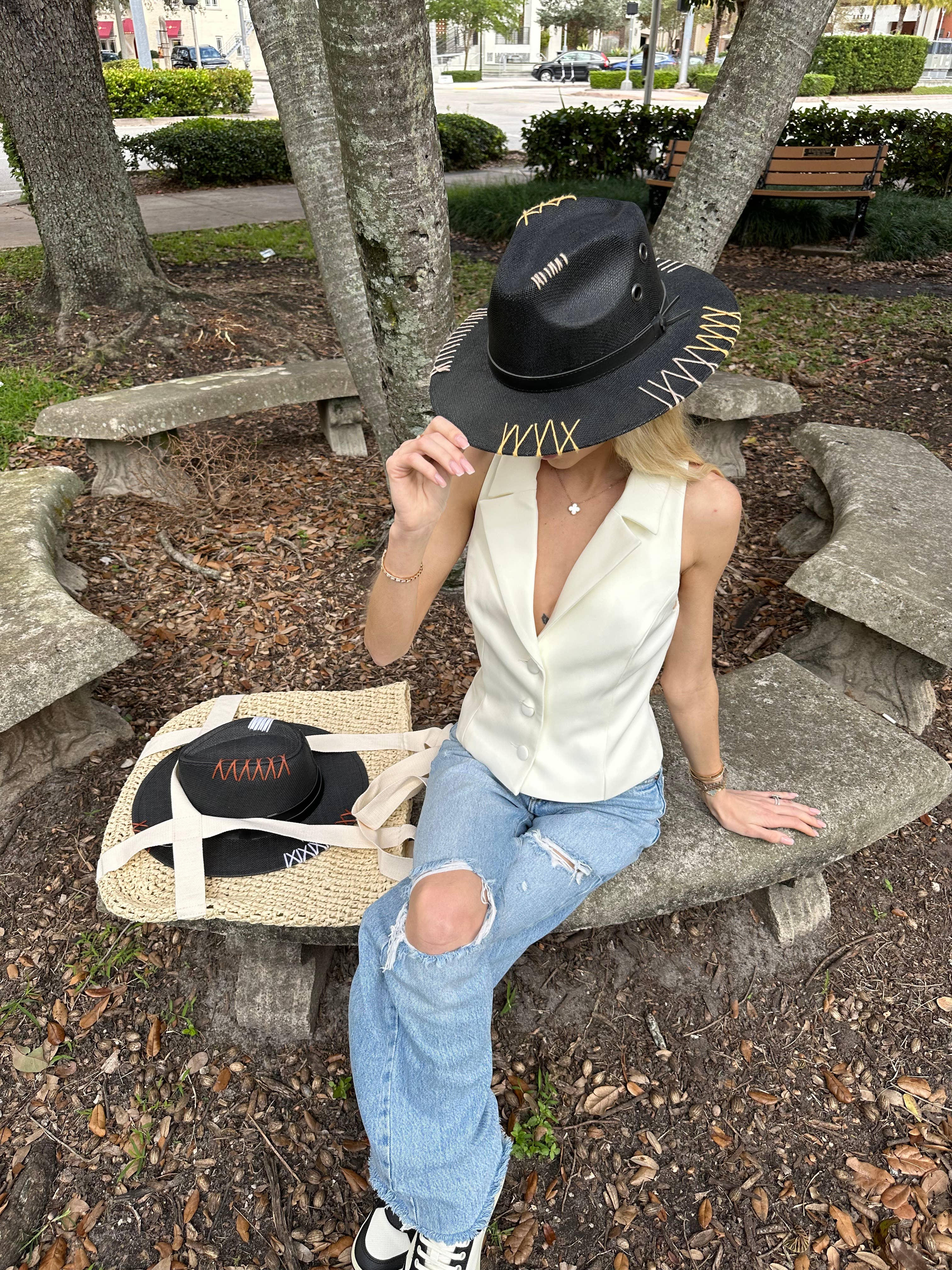 Campelle – Fedora - Mulher por atacado – Chapéu Preto Monaco 2.04