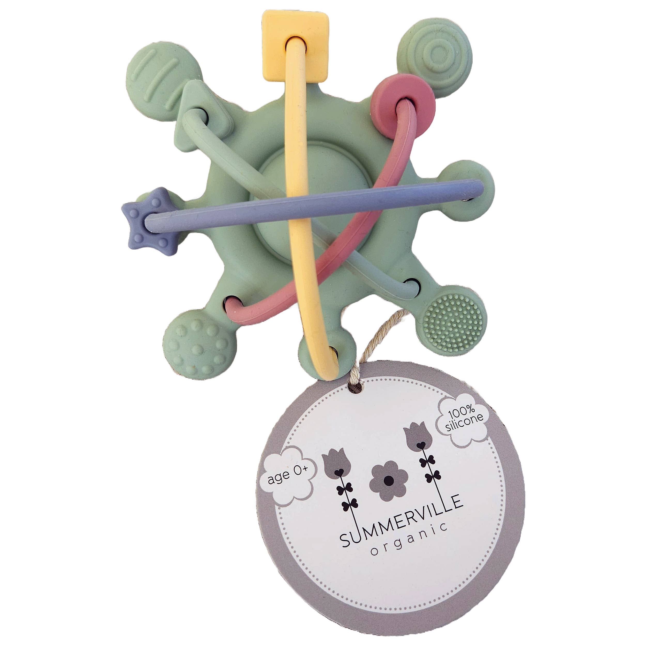 Summerville organic - Wholesale Teether (Not Clip-On) - Baby - Orbit Baby Silicone Activity Toy Cameo Green3