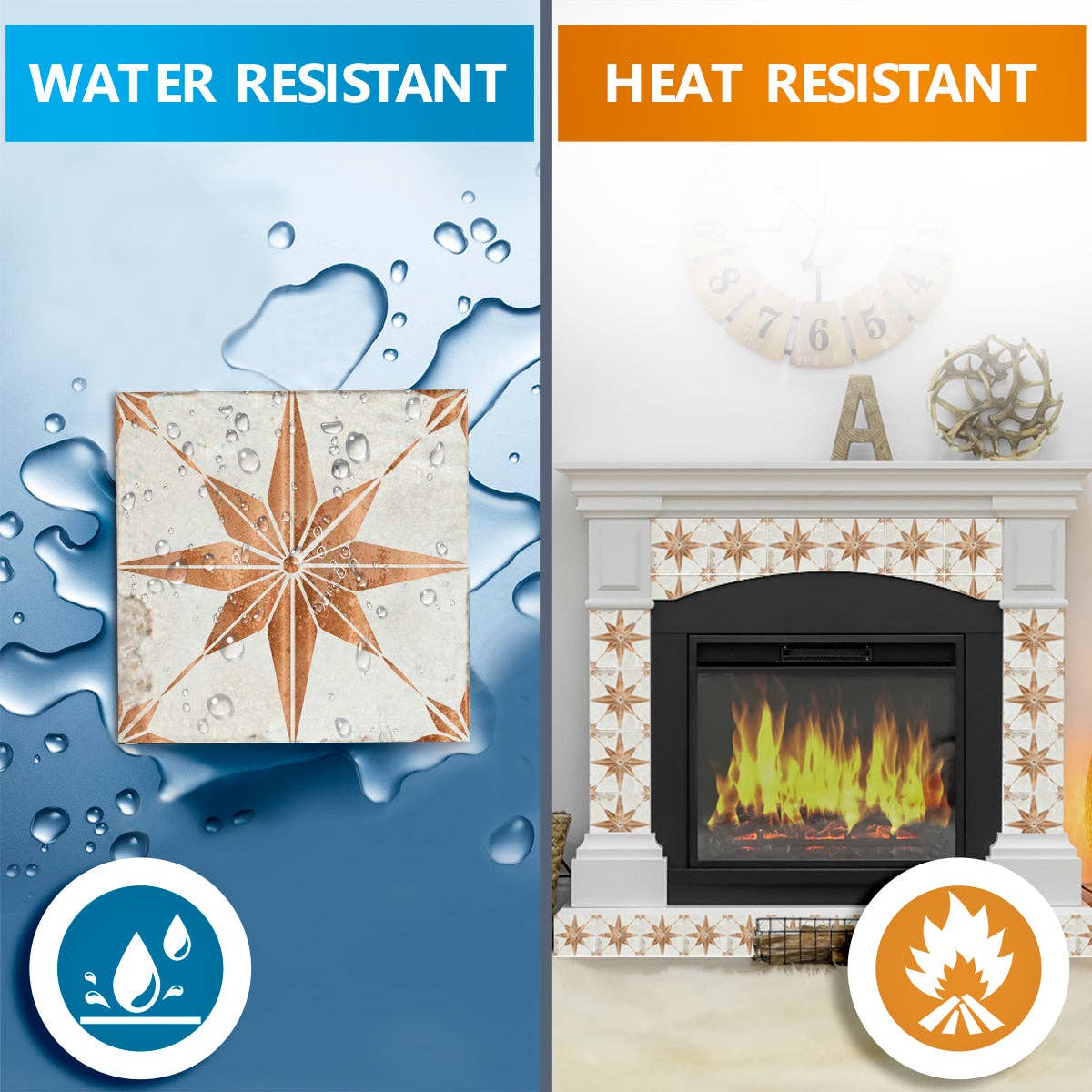 Goud Verander je ruimte met stijlvolle en eenvoudig te installeren vloertegels - Model R12 voor groothandel op Faire9
