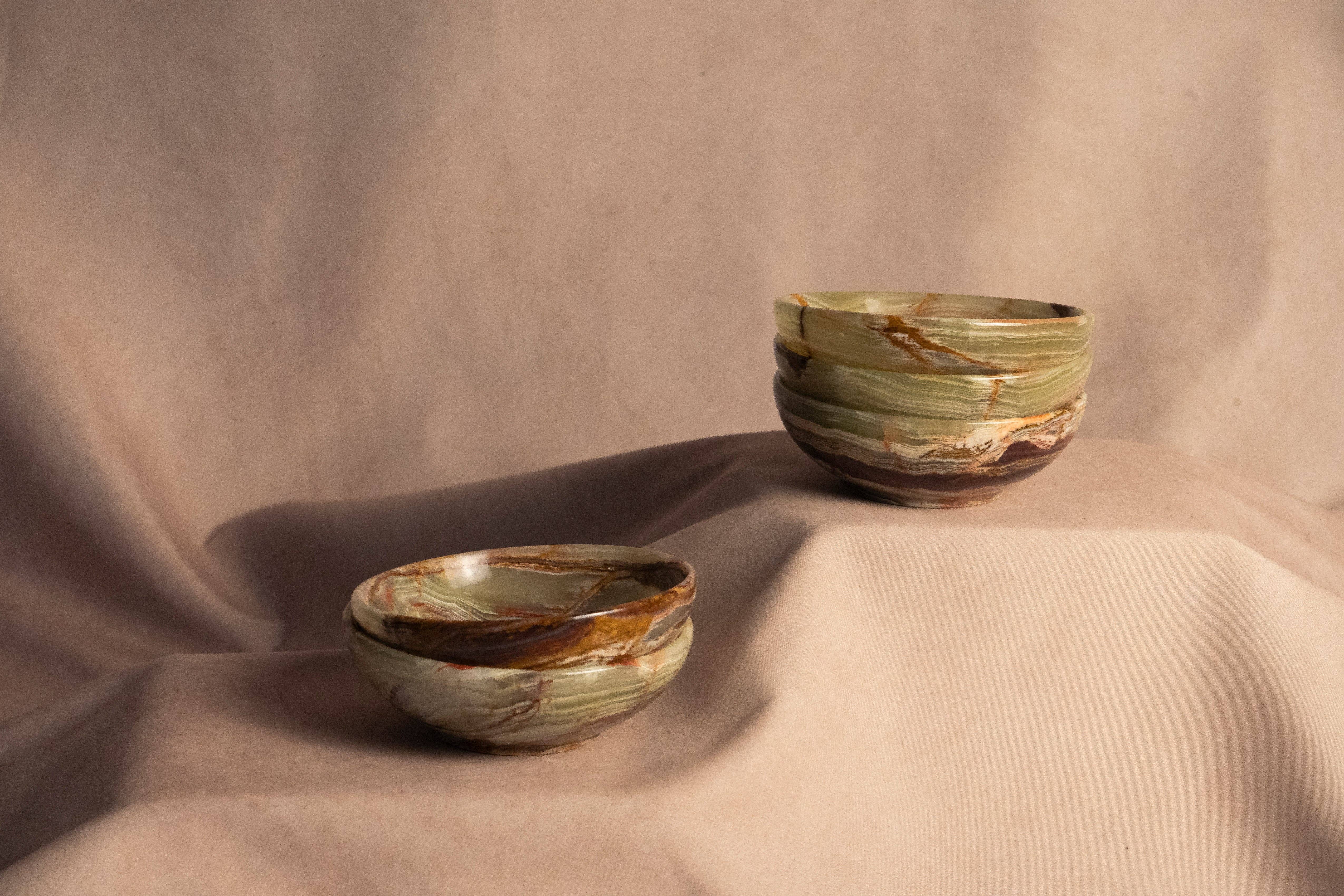 Marigold Market – wholesale Decorative plate/dish/bowl – Bowl Onyx Multi -  Medium0