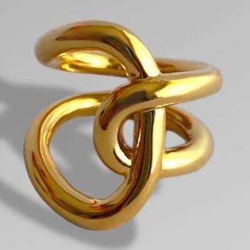 Curve RING - Goud voor wholesale door COOKIE SHARK