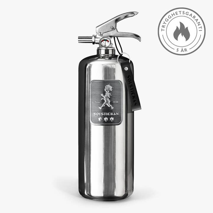 Extincteur 2 kg - Édition Design Acier (UE uniquement) pour la vente par Solstickan Design