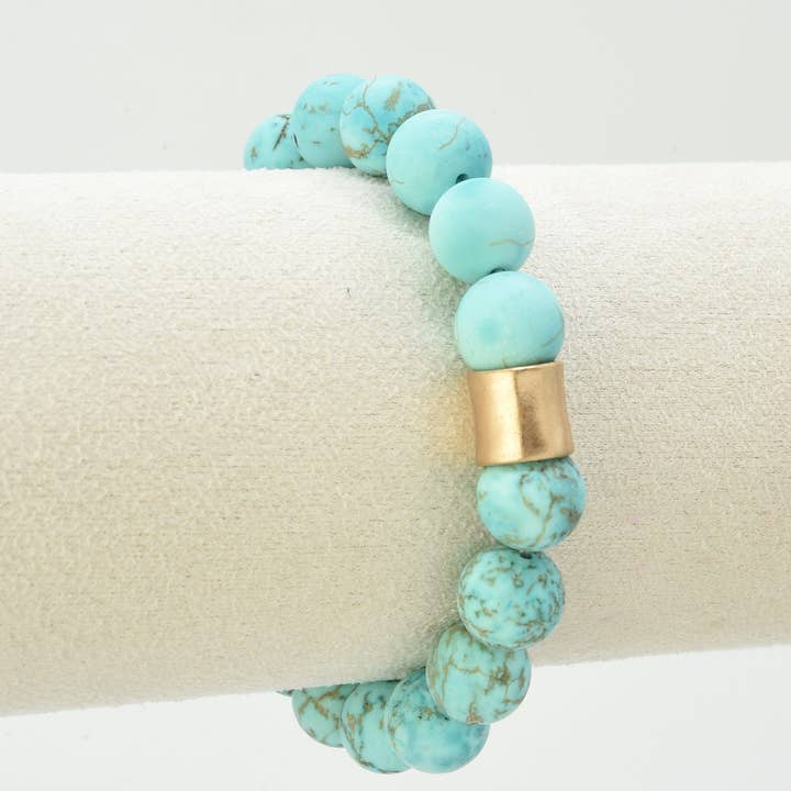 MiMi Wholesale - Wholesale Beaded Bracelet - JB6004 Gold Accent Beaded Bracelet5