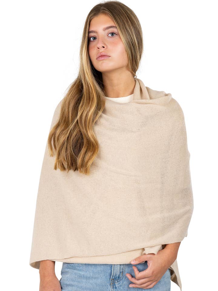 Velanio Cashmere Luxury Knitted Wrap Travel Shawl Scarf, Pas for wholesale by Velanio Cashmere