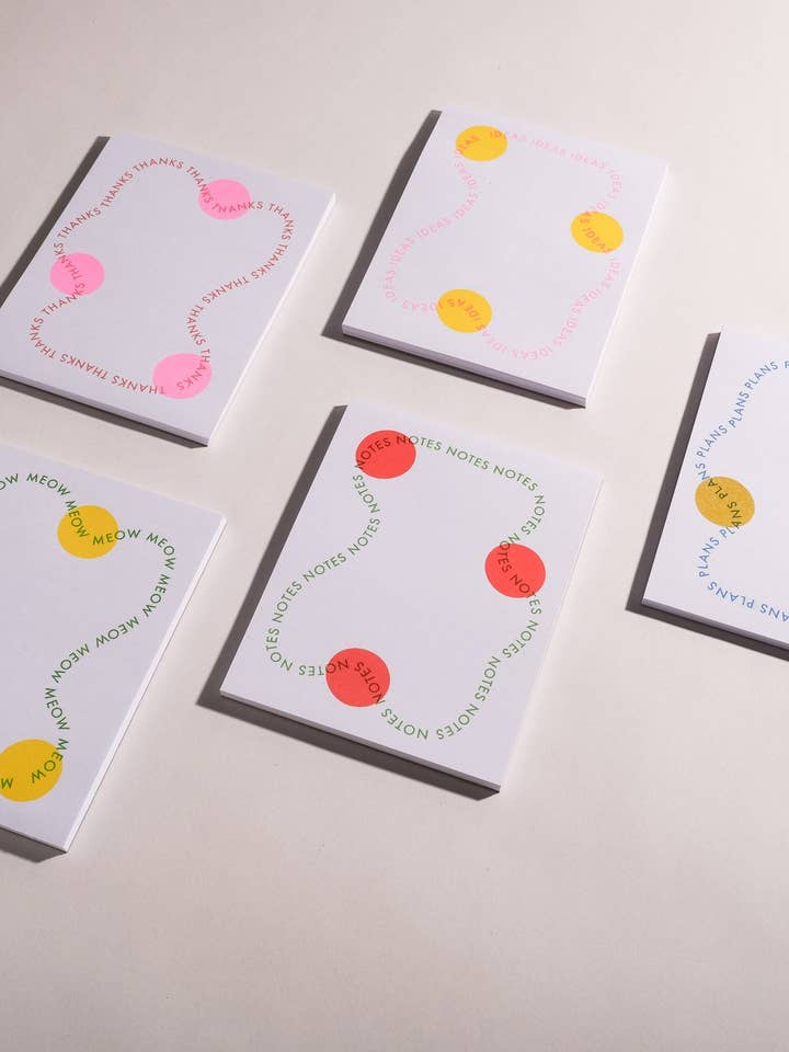 Bloques de notas pequeños de Wordnotes para venta al por mayor de Mezzaluna Studio