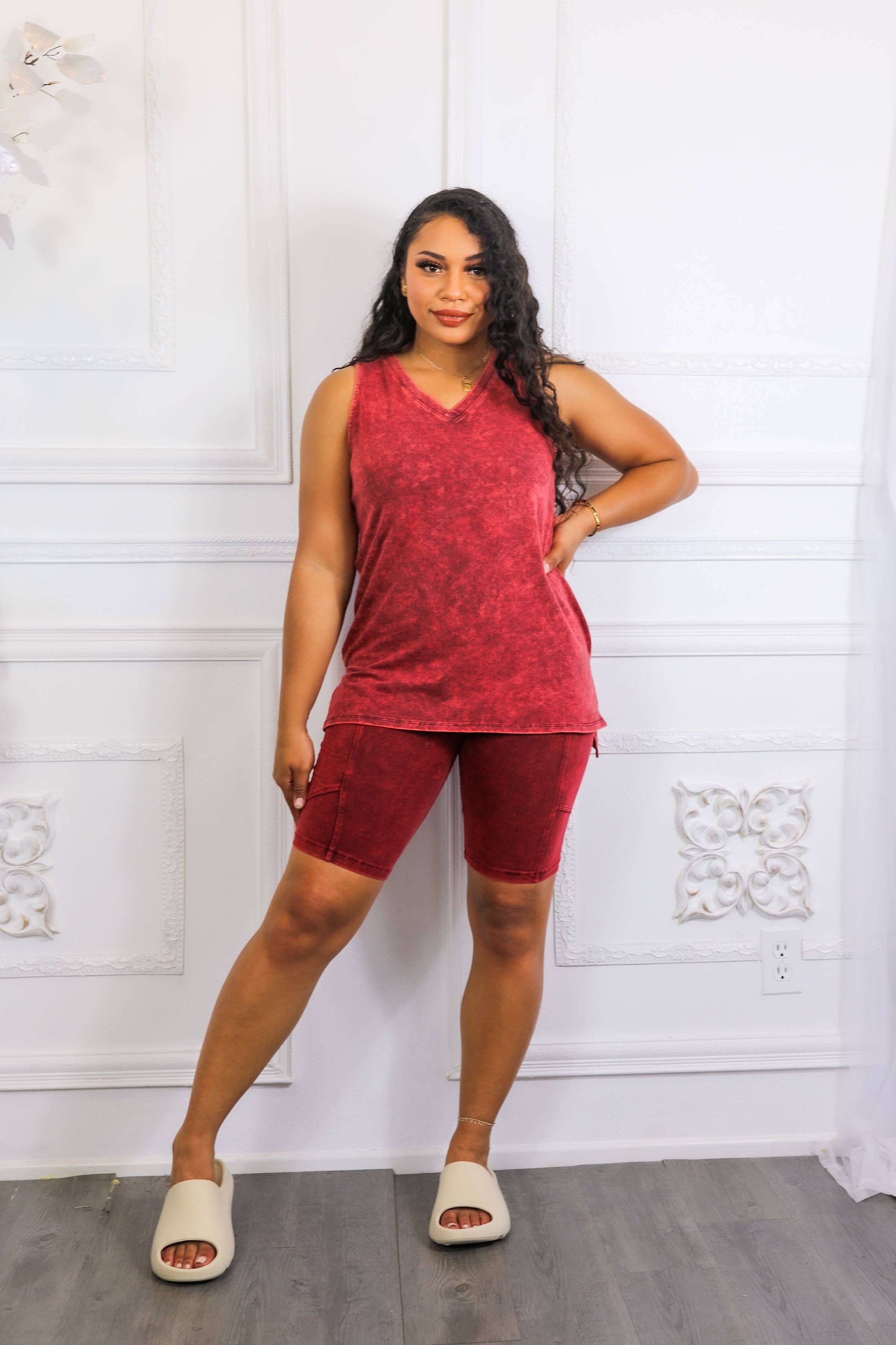 SurelyMine - Wholesale Lounge Set - Women's - Not Your Basic Biker Short Set8