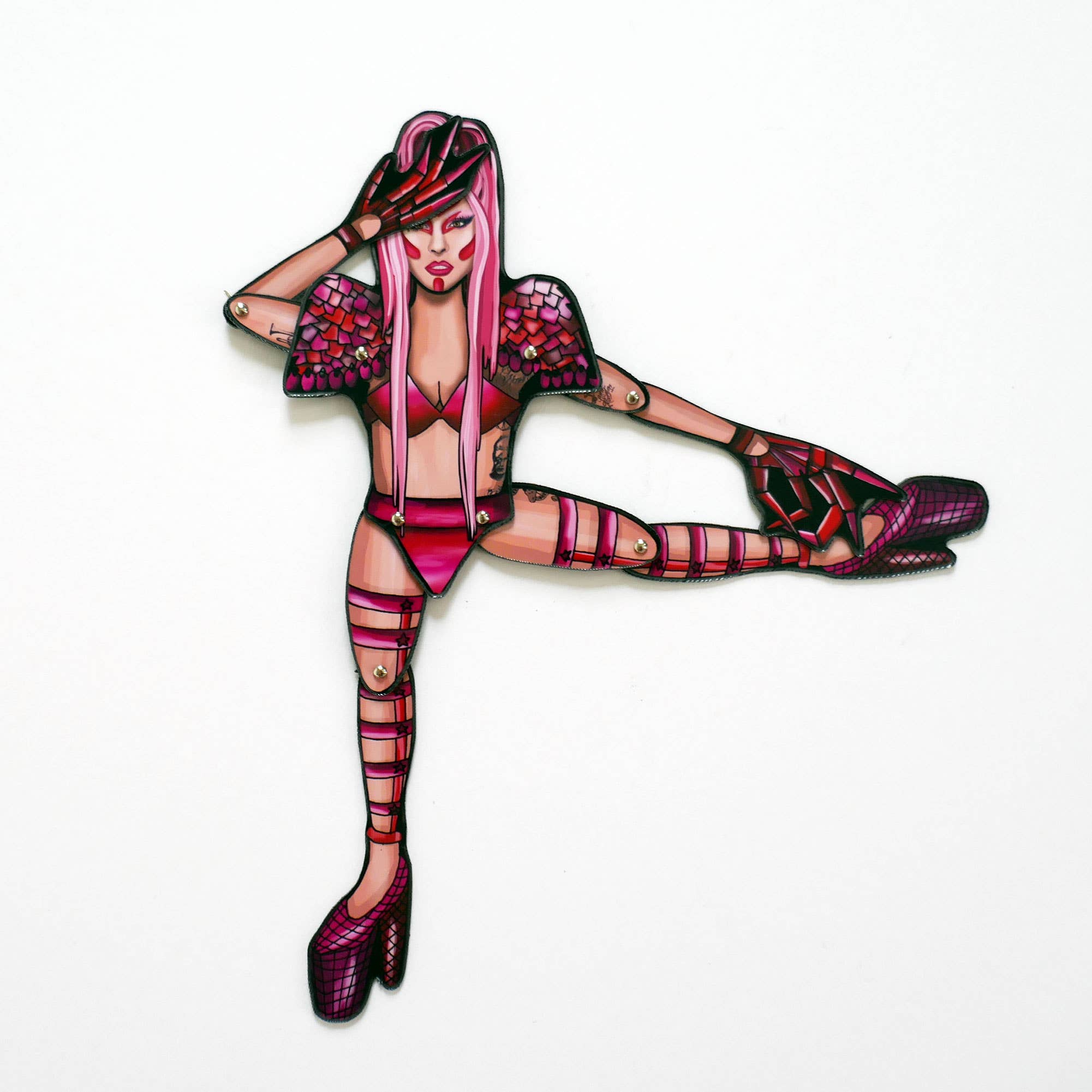 THE PAPER IDOLL - Wholesale Magnet - Posable fridge magnet Lady Gaga | Chromatica | Celebrity Paper Doll | Mother Monster Doll4