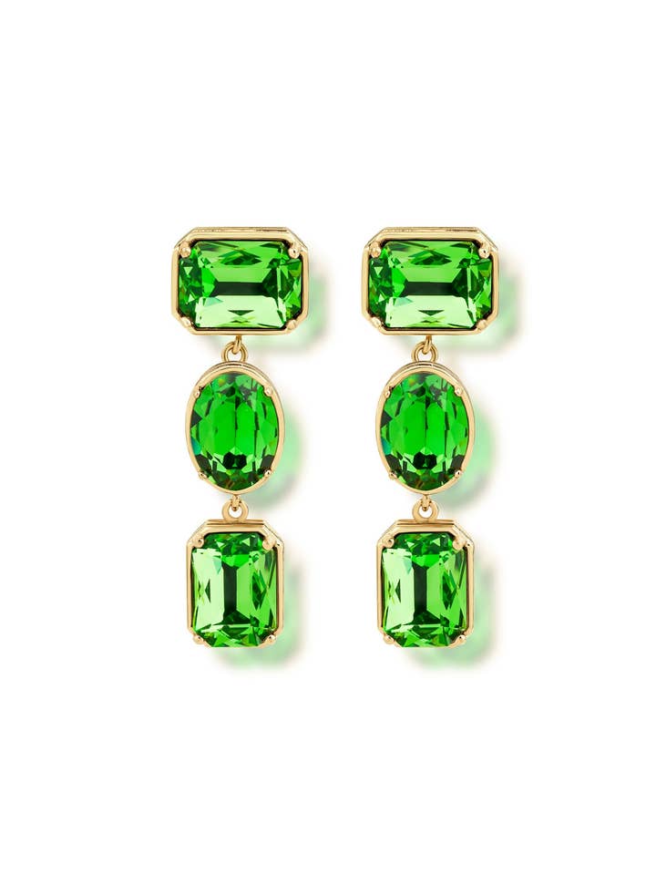 Melodia Trio Boucles d'oreilles Vertes pour la vente par Ninon