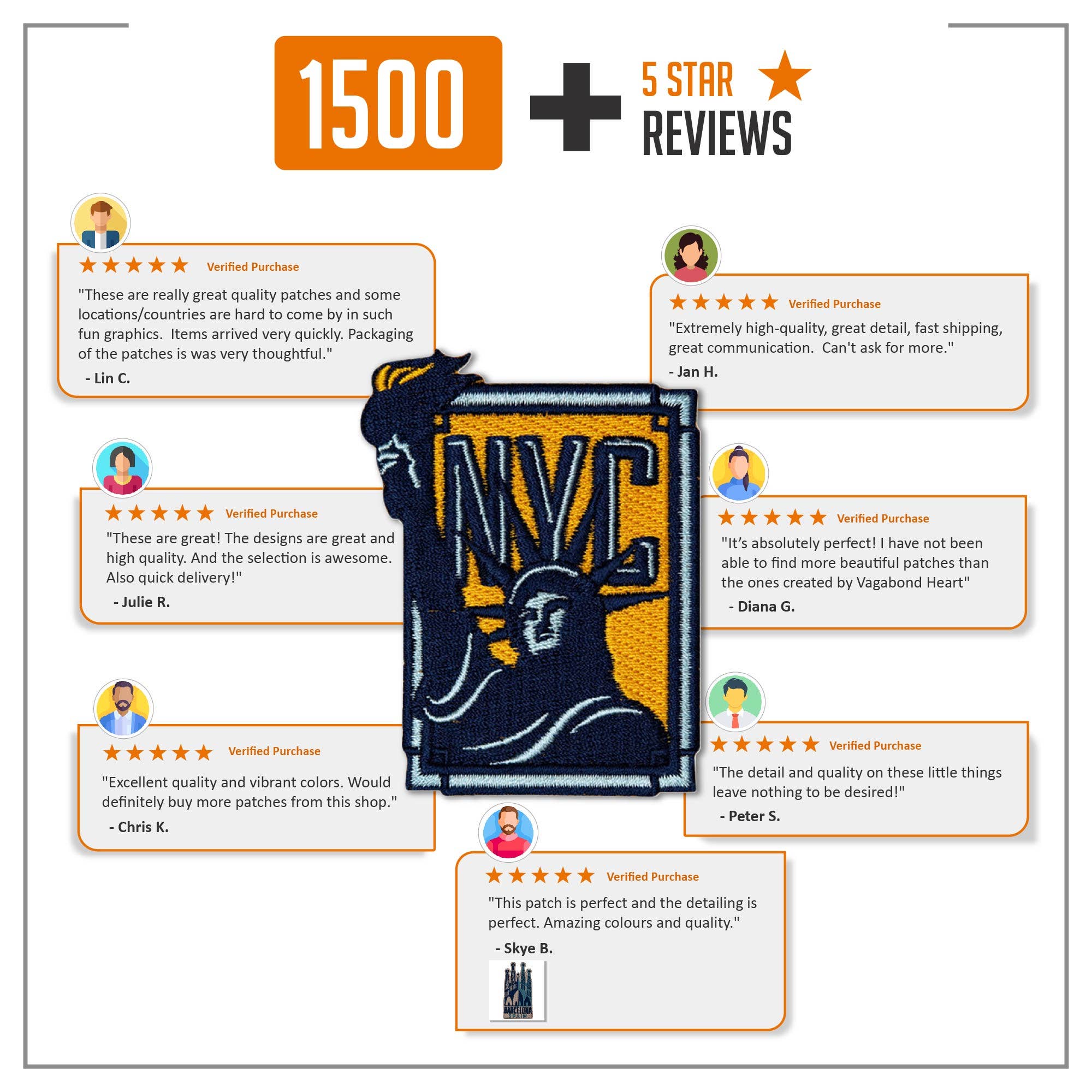 Vagabond Heart - Wholesale Patch - Stonehenge Patch4