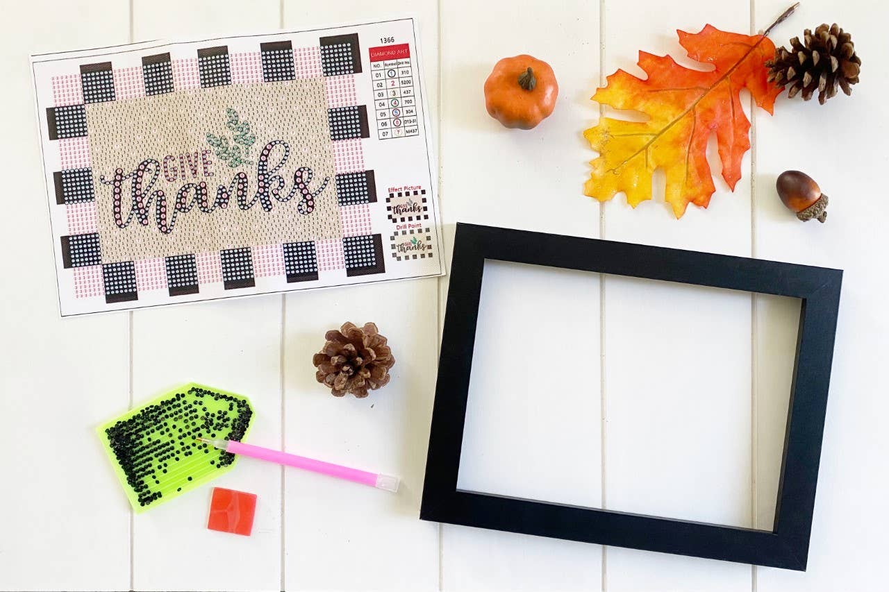 Addison Lane Designs Inc. - Wholesale DIY Craft Kit - Give Thanks Diamond Art Kit1