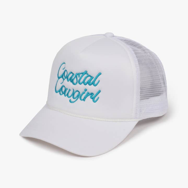 David And Young - Wholesale Trucker Hat - Women's - WESTERN Coastal Cowgirl Embroidery Mesh Back Trucker1
