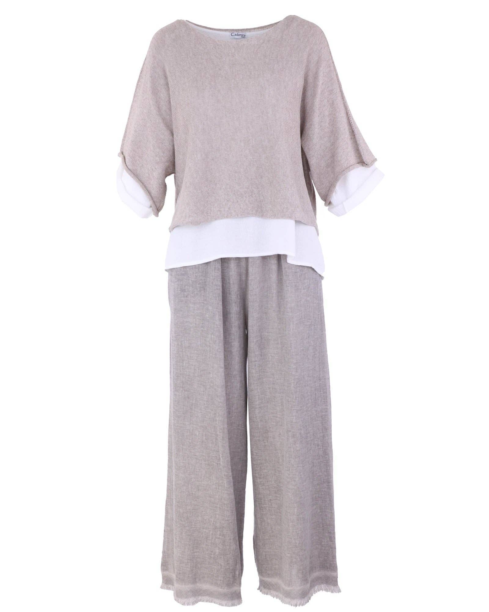 Cadenza Italy Ltd - Wholesale Knit Top - Women's - Cotton Blend Short Tunic Top20