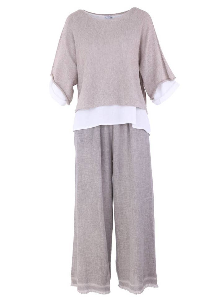 Cadenza Italy Ltd - Wholesale Knit Top - Women's - Cotton Blend Short Tunic Top20