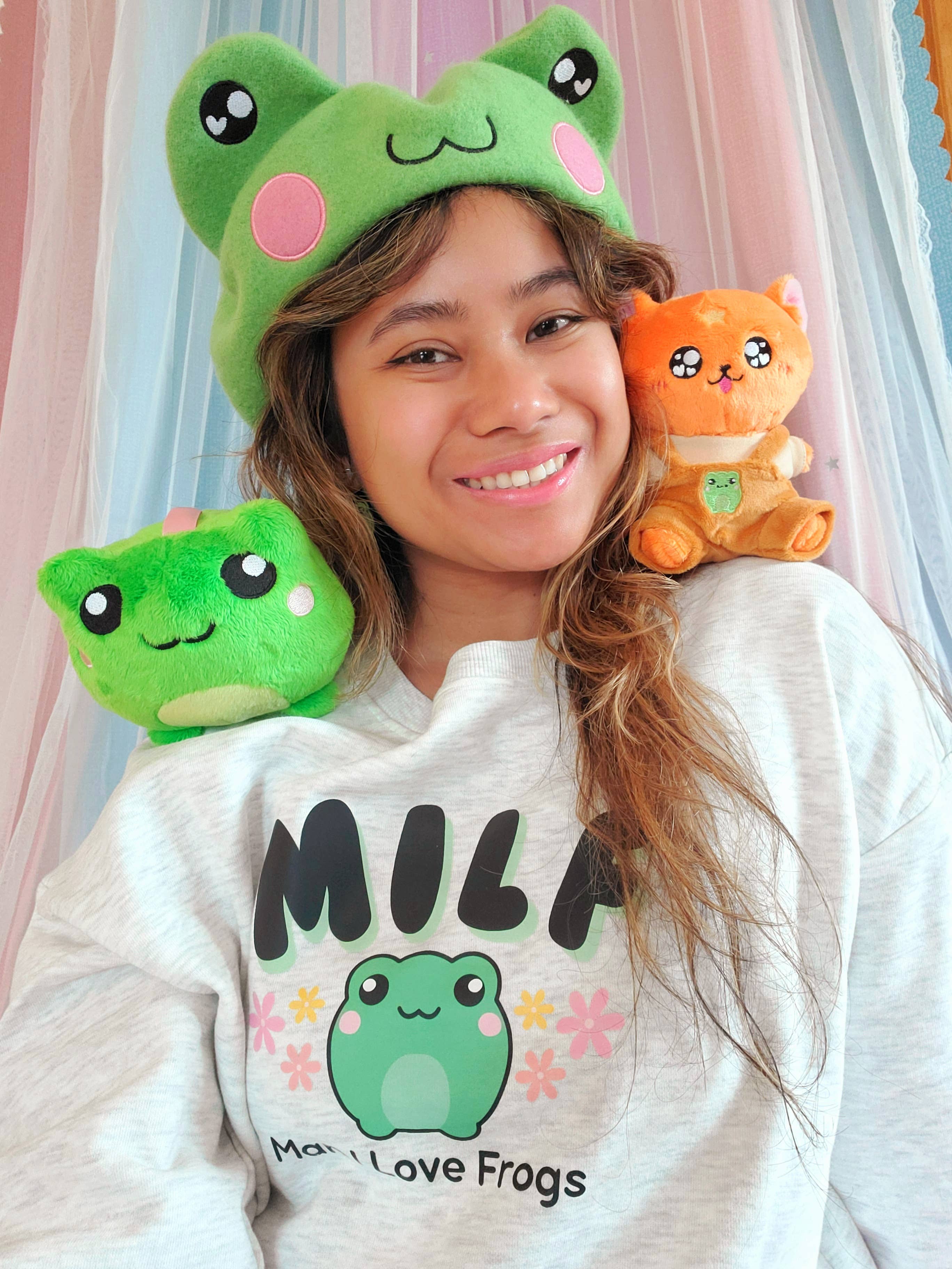 Magical Girl Bella – Großhandel Kuschel-/Plüschtier – Kind & Baby – Star die orange Katze - Plüschfigur mit magnetischem Sockel & Trageclip4