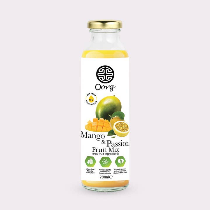 OORG Natuurlijke Mango & Passievruchtensap voor wholesale door OORG