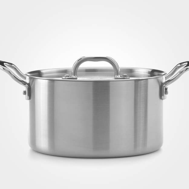 Classic 26cm Stainless Steel Triply Casserole Pan with Lid for wholesale by samuel groves